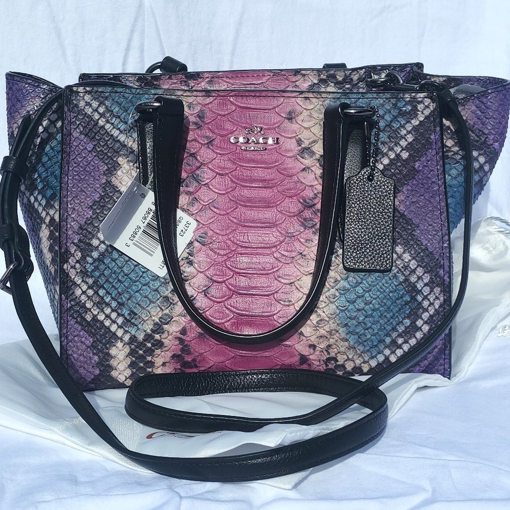 Coach Multicolor Snakeskin Women's Bag - Picture 2 of 15